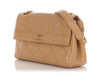 Chanel Vintage Beige Quilted Caviar Wild Stitch Flap