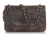 Chanel Jumbo Taupe and Navy Distressed Calfskin Paris-Cuba Classic Double Flap