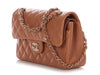 Chanel Small Caramel Quilted Lambskin Classic Double Flap