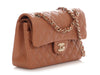 Chanel Small Caramel Quilted Lambskin Classic Double Flap