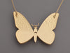 Chanel Mauve Butterfly Pendant Necklace