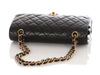 Chanel Vintage Medium Black Lambskin Classic Double Flap