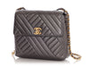 Chanel Vintage Mini Pewter Quilted Lambskin Flap