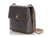 Chanel Vintage Mini Pewter Quilted Lambskin Flap