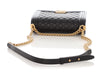 Chanel Old Medium Black Quilted Lambskin Boy Bag