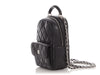 Chanel Mini Black Quilted Caviar Classic Backpack