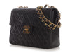 Chanel Vintage XL Jumbo Black Quilted Lambskin Classic Single Flap