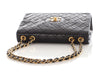 Chanel Vintage XL Jumbo Black Quilted Lambskin Classic Single Flap