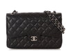 Chanel Jumbo Black Quilted Caviar Classic Double Flap