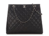 Chanel Black Quilted Caviar Tote