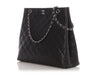 Chanel Black Quilted Caviar Tote