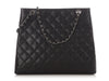 Chanel Black Quilted Caviar Tote