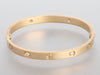 Cartier 18K Yellow Gold 4-Diamond Love Bracelet 18