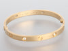 Cartier 18K Yellow Gold 4-Diamond Love Bracelet 18