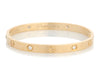 Cartier 18K Yellow Gold 4-Diamond Love Bracelet 18