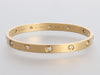 Cartier 18K Yellow Gold 10 Diamond Love Bracelet 18