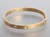 Cartier 18K Yellow Gold 10 Diamond Love Bracelet 18