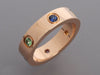 Cartier 18K Rose Gold Rainbow Multistone Love Ring