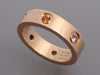 Cartier 18K Rose Gold Rainbow Multistone Love Ring