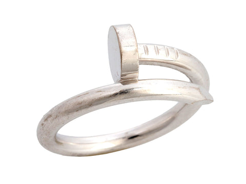 Cartier 18K White Gold Juste un Clou Ring