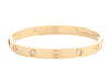 Cartier 18K Yellow Gold 4 Diamond Love Bracelet 16