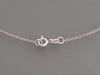 14K White Gold Diamond Rings Pendant Necklace