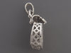 14K White Gold Diamond Bag Charm