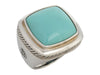 David Yurman Sterling Silver 20mm Turquoise Albion Ring