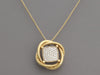 David Yurman 18K Yellow Gold Pavé Diamond Medium Infinity Pendant Necklace