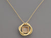 David Yurman 18K Yellow Gold Pavé Diamond Medium Infinity Pendant Necklace