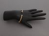 David Yurman Medium 18K Yellow Gold Onyx and Diamond Classic Cablespira Bracelet