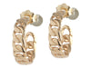 Lana 14K Yellow Gold Mini Casino Chain Pierced Hoop Earrings