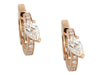 Repossi 18K Rose Gold Diamond Harvest Huggie Pierced Earrings