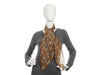 Fendi Gray Cheetah Silk Scarf