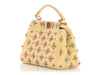 Fendi Mini Yellow Crystal Beaded Peekaboo