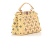 Fendi Mini Yellow Crystal Beaded Peekaboo