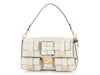 Fendi White Calfskin Multipocket Baguette