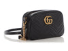 Gucci Small Black GG Marmont Shoulder Bag