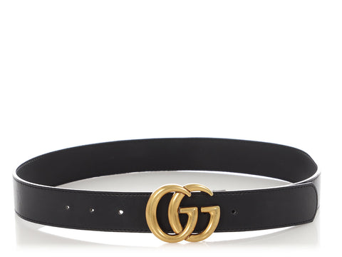 Gucci Black GG Marmont Belt