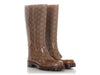 Gucci Brown GG Rain Boots