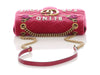 Gucci Medium Light Raspberry Velvet Matelassé Blind for Love Embroidered GG Marmont Shoulder Bag