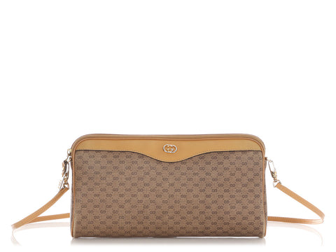 Gucci Vintage Micro GG Canvas Shoulder Bag