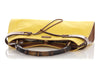 Gucci Yellow Canvas Bamboo Shoulder Bag