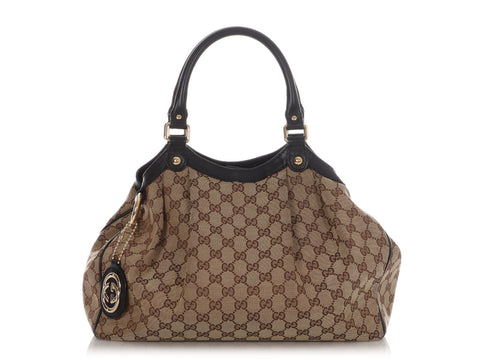 Gucci Brown GG Canvas Sukey Tote