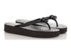 Gucci Black GG Rubber Thong Sandals