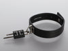 Givenchy Black Leather Padlock Bracelet