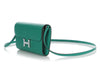 Hermès Vert Jade Epsom and Bleu Brume Enamel Clasp Constance To Go