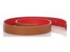 Hermès Gold and Red Reversible Belt Strap 32mm