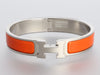 Hermès Narrow Orange Clic-Clac Bracelet