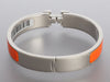 Hermès Narrow Orange Clic-Clac Bracelet